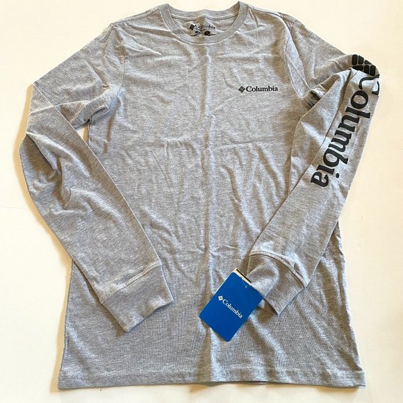 Columbia Men's Small, Fundamentals Graphic Long Sleeve t-shirt, grey heather NWT - Picture 3 of 9